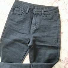 women's spring black straight jeans