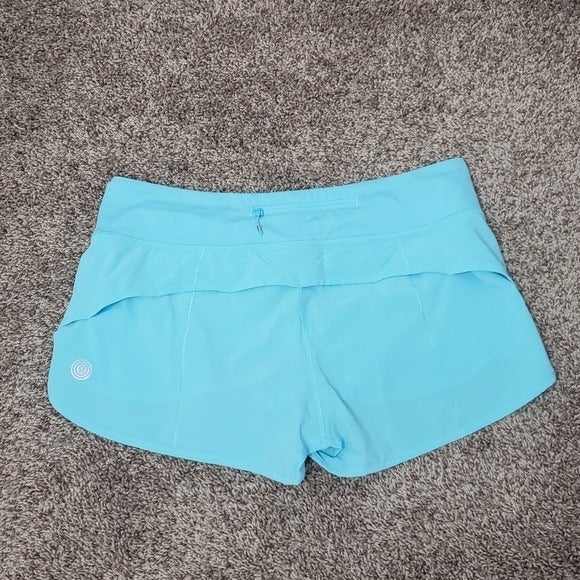Lululemon Speed Short 2017 Seawheeze Hi-Def Cyan Size 8