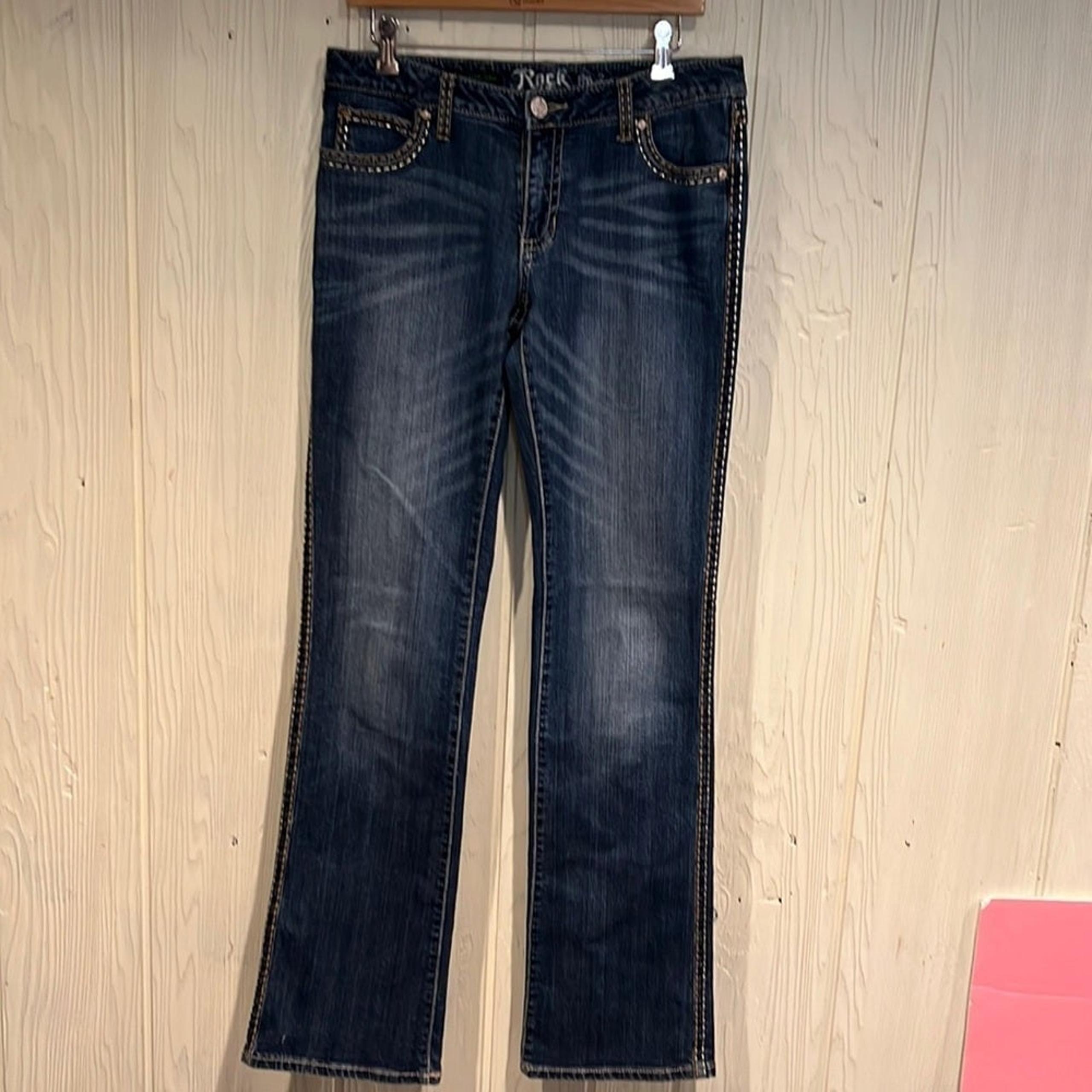 ROCK 47 by Wrangler embellished jeans size 9/10 x36