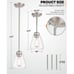 Beionxii Modern Glass Pendant Lights
