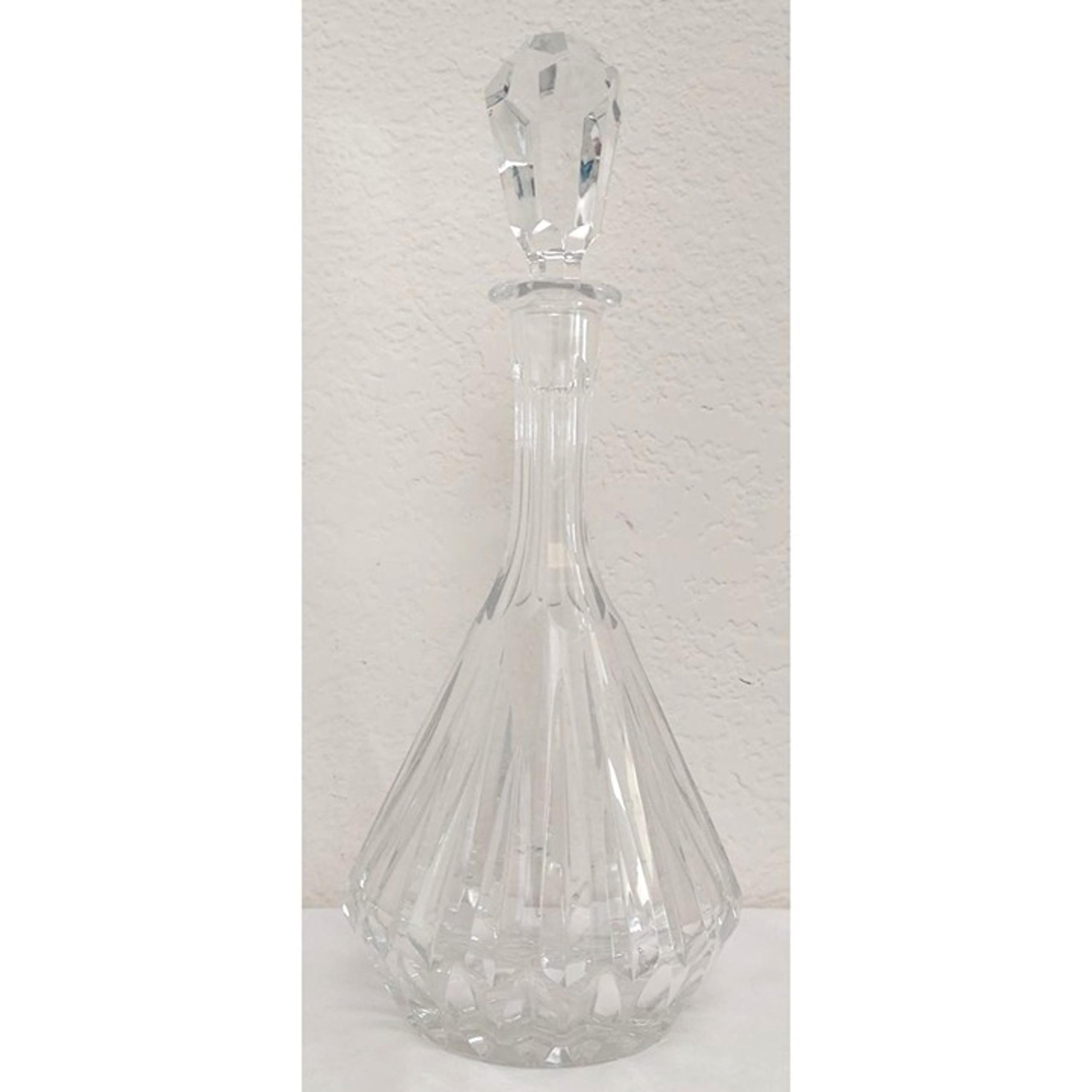 Gorham Corporation Full Leaded Crystal Starburst Decanter With Original Stopper