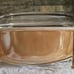 Vintage Fire King Peach Luster Oval Casserole Pan Baking Dish w/ Lid & Cradle
