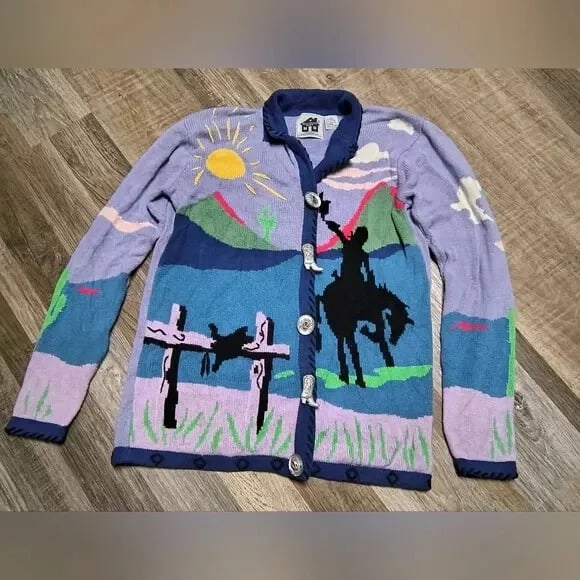 Vintage Storybook Knits Sweater Size Small