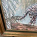 Jonnie KC Chardonn lithograph on canvas woman with cheetah