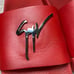Giuseppe Zanotti mens red logo slides size 9