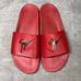 Giuseppe Zanotti mens red logo slides size 9
