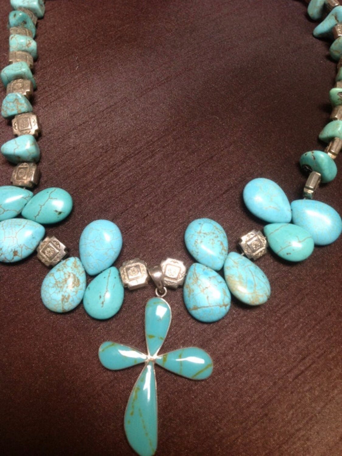 Statement Sterling Silver Cross Necklace