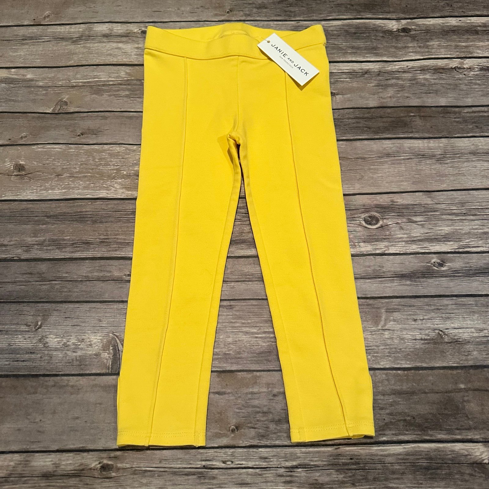 Janie and jack yellow leggings 3 nwt