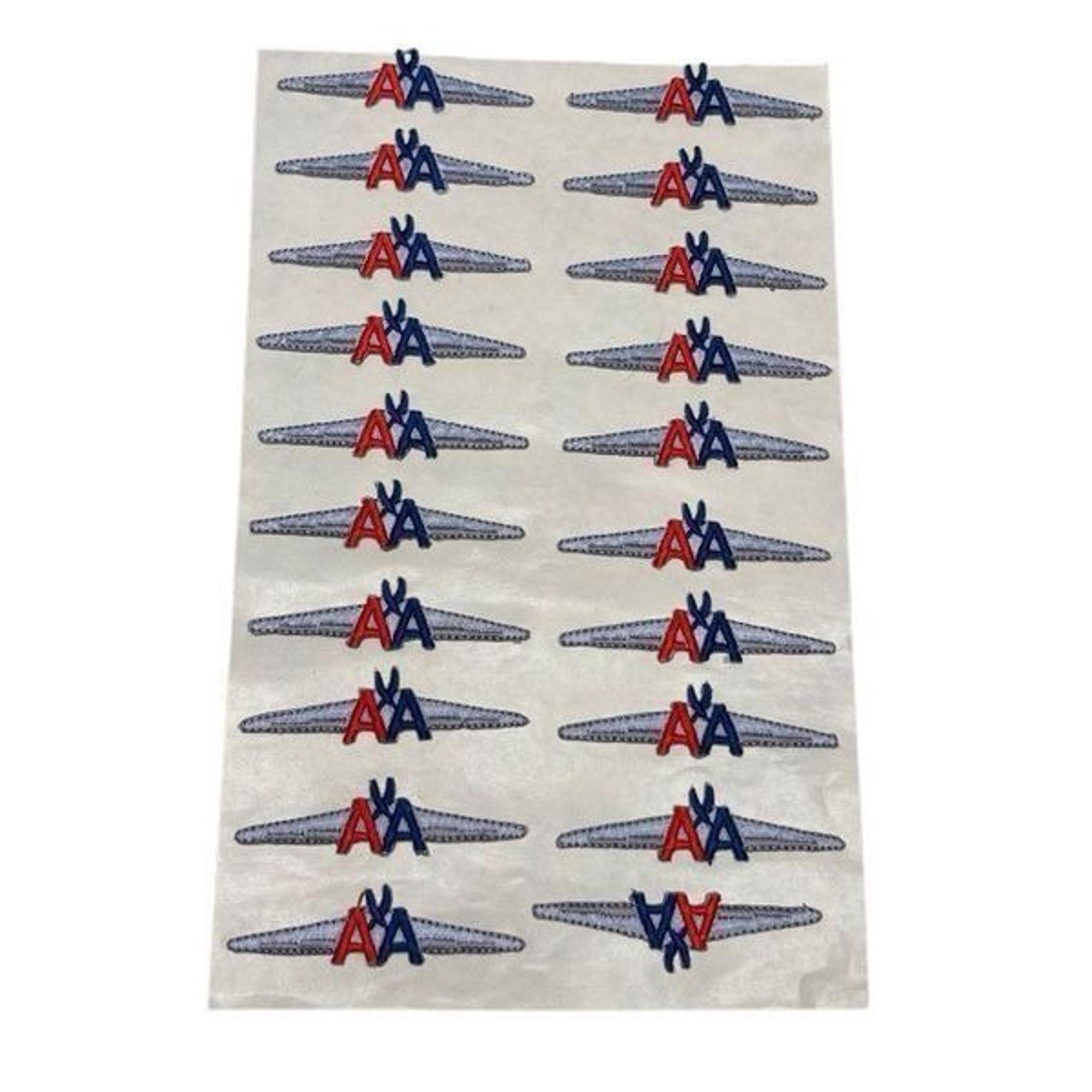 American Airlines 20 Vintage Embroidered Stick On Wings Collectable Memorabilia