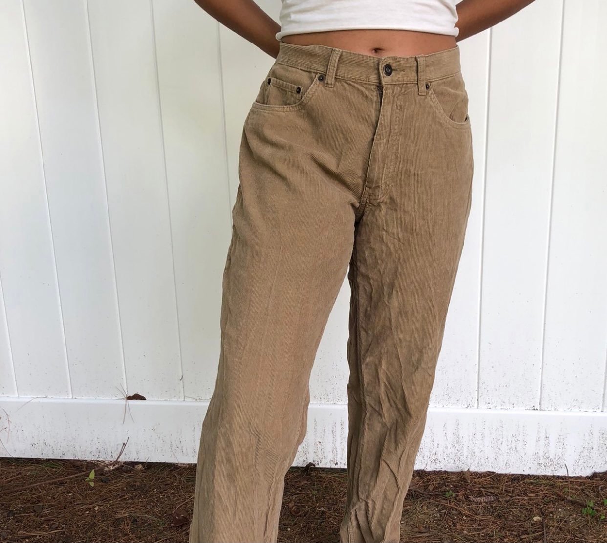 St. Johns Bay Tan Corduroy Pants