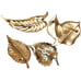 Vtg Brooch Lot Leaf Leaves Goldtone Signed Crown Trifari Kramer Gerrys Daria MCM