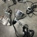 (3) TRW Clamp-On Work Light w/ 5-1/2 Aluminum Bell Style Shade Reflector