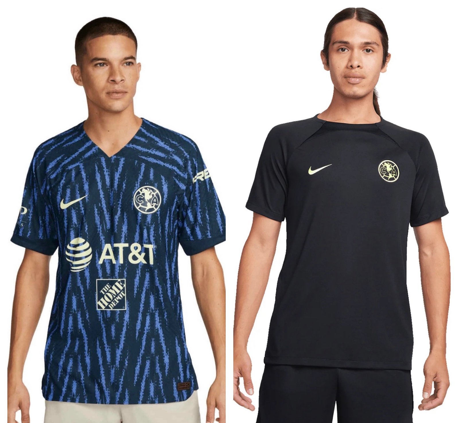 Lot of 2: Nike Club America Vapor ADV Soccer Jersey
