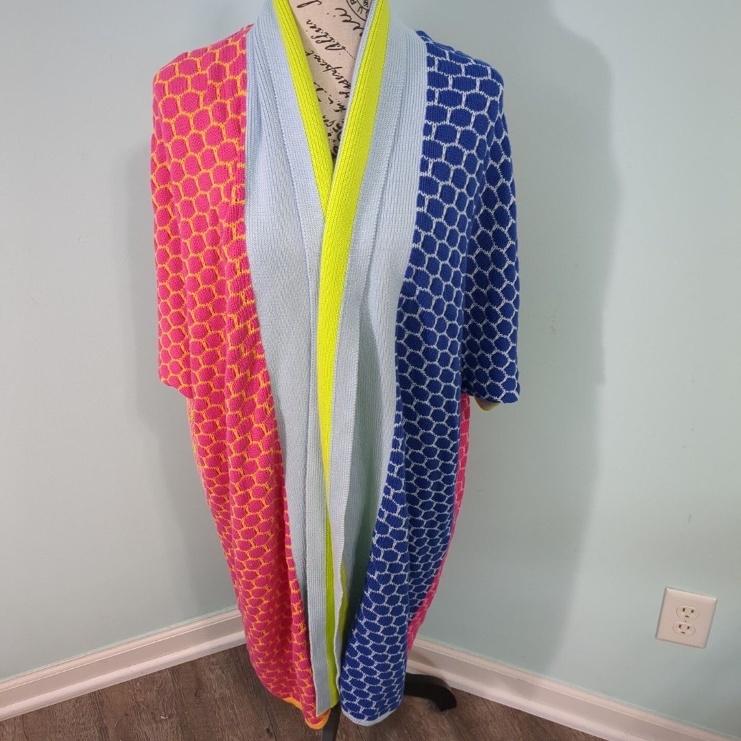 Emily McCarthy Demi Duster- Party Mix cardigan sweater preppy xs extra small