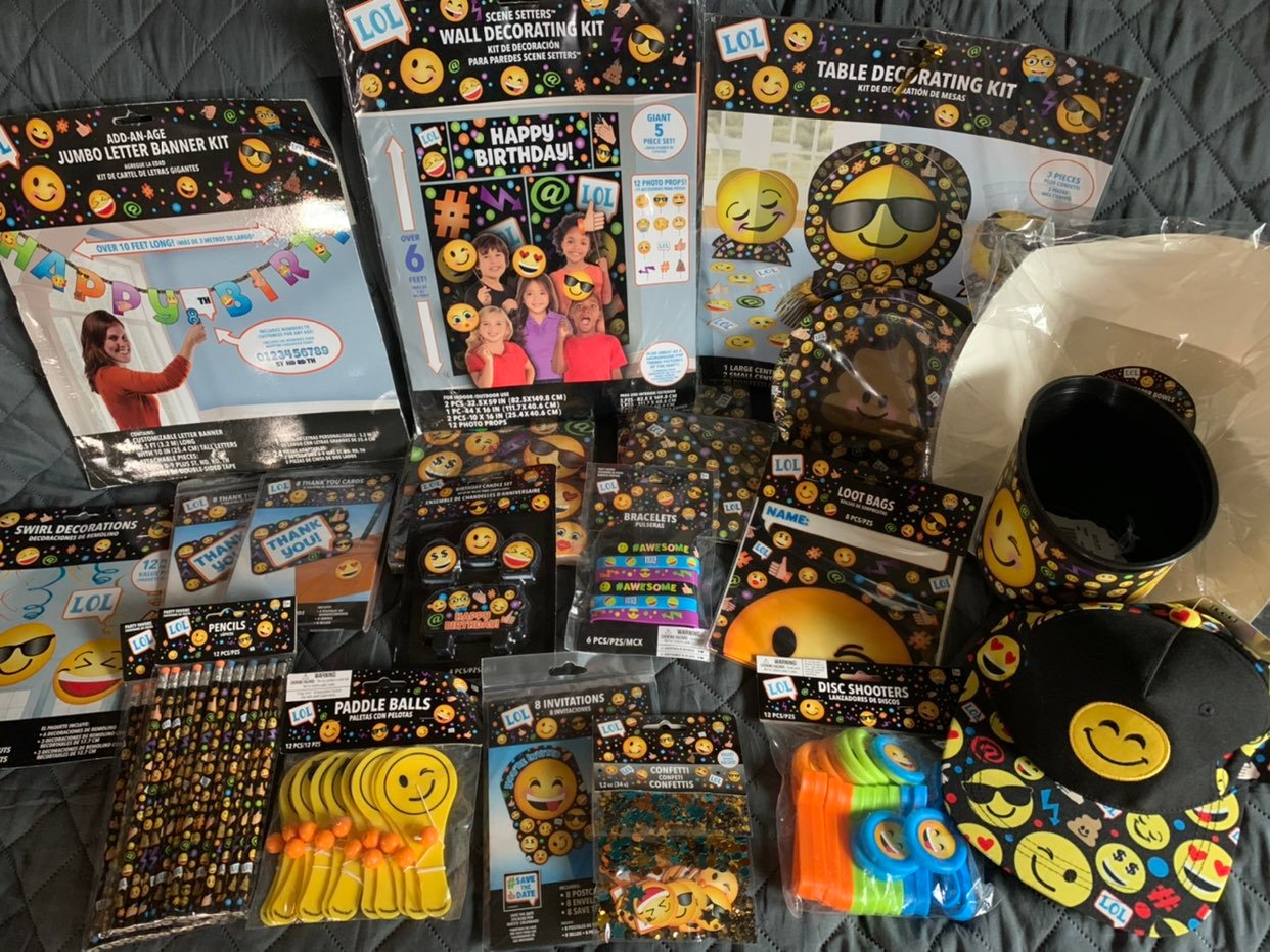 Emoji lot of decorations