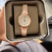 Rose gold fossil watch