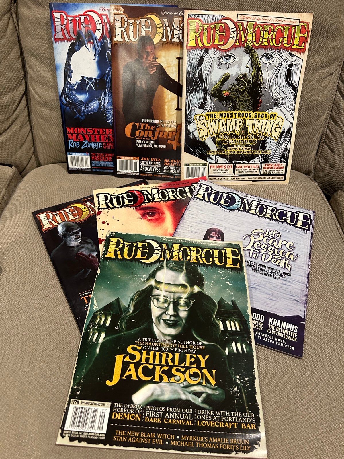 Rue Morgue Magazine Lot of 7