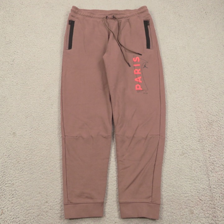 Paris Saint Germain Joggers Large Mens Nike Jordan Fleece Tech Tapered Sweatpant