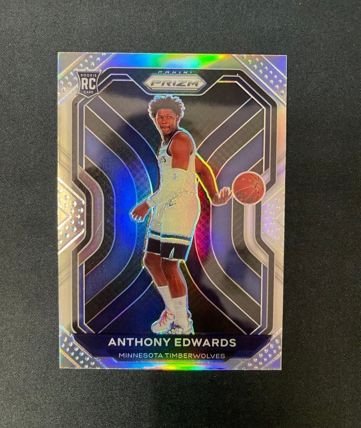 anthony edwards Rookie silver prizm