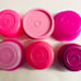 Tupperware Smidgets Set of 6 Pink Different shades New Tinietreasures