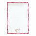 Disney Classic Winnie the Pooh Chenille Baby Blanket Snowman White Red Trim HTF