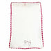 Disney Classic Winnie the Pooh Chenille Baby Blanket Snowman White Red Trim HTF