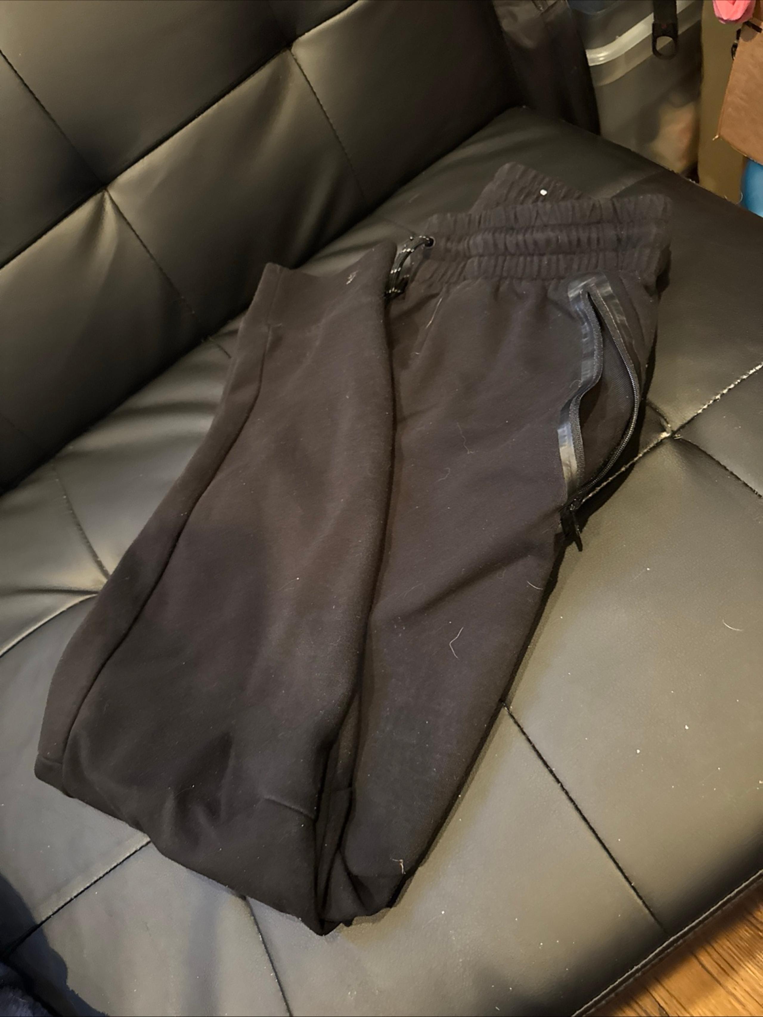 Tek Gear Mens Teen Small Black Sweatpants Essential Fleece