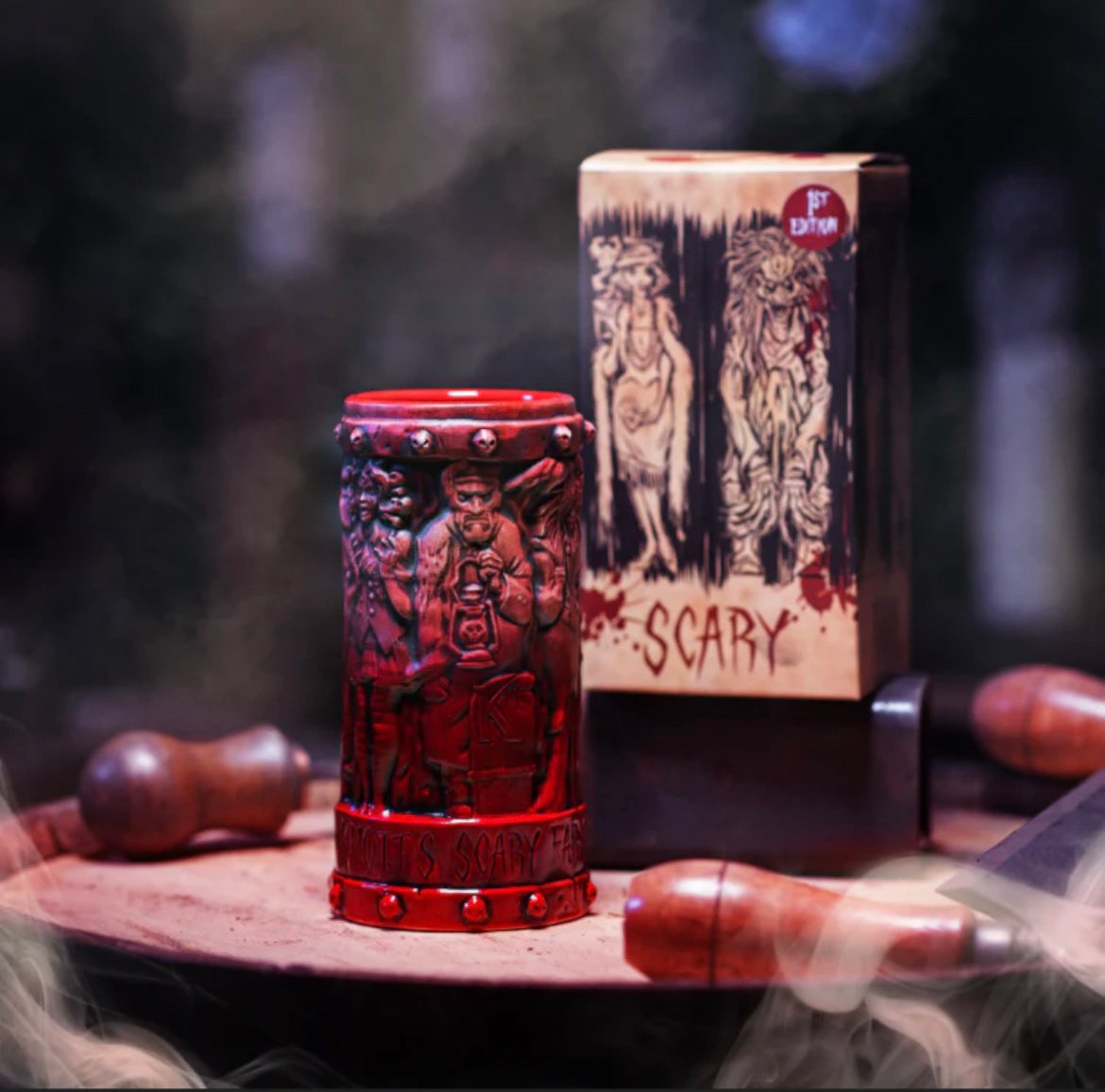 Knott’s Scary Farm Limited Edition Red Tiki Mug