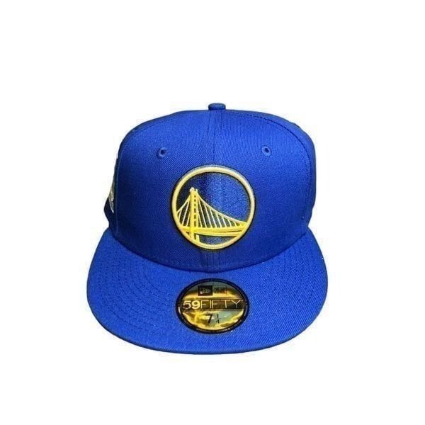 New Era Golden State Warriors Pop Citrus 59FIFTY Fitted Cap Hat Size 7 1/4