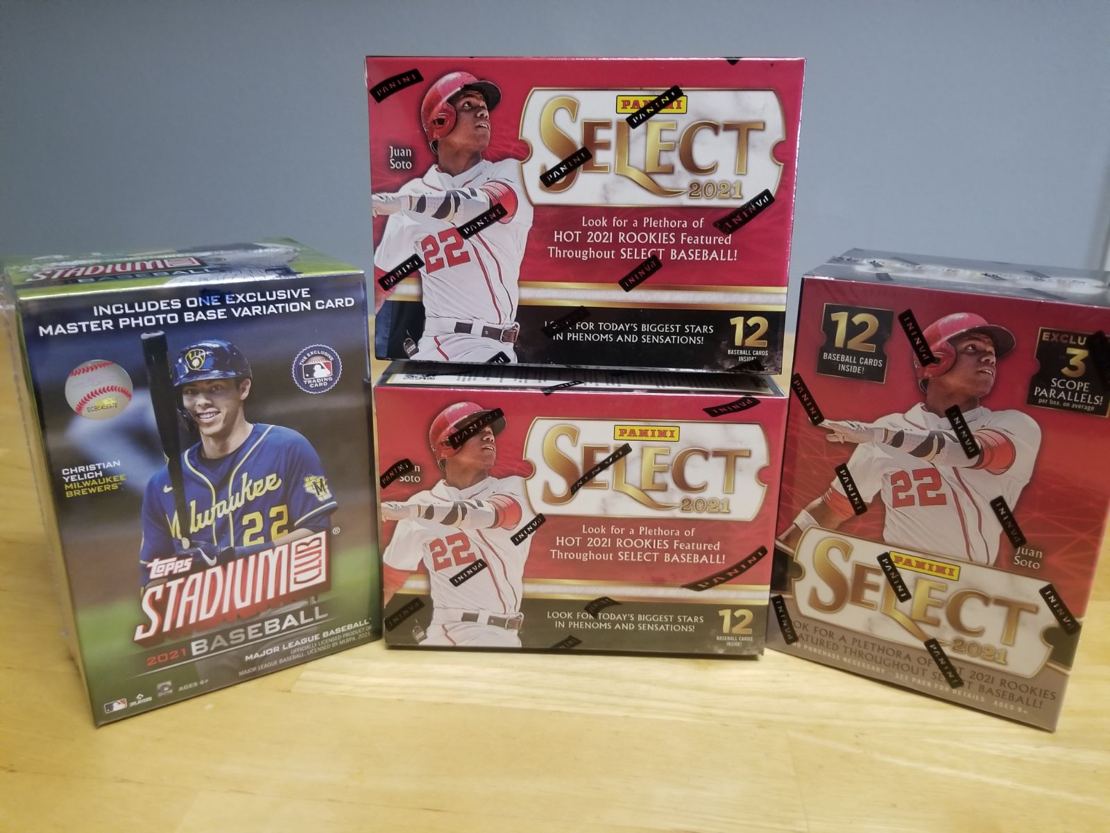 2021 MLB LOT- 3 Panini Select/ 1 Topps S