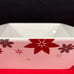 Food Network Christmas Linzer Star 3 Quart Square Serving Bowl - 9.5