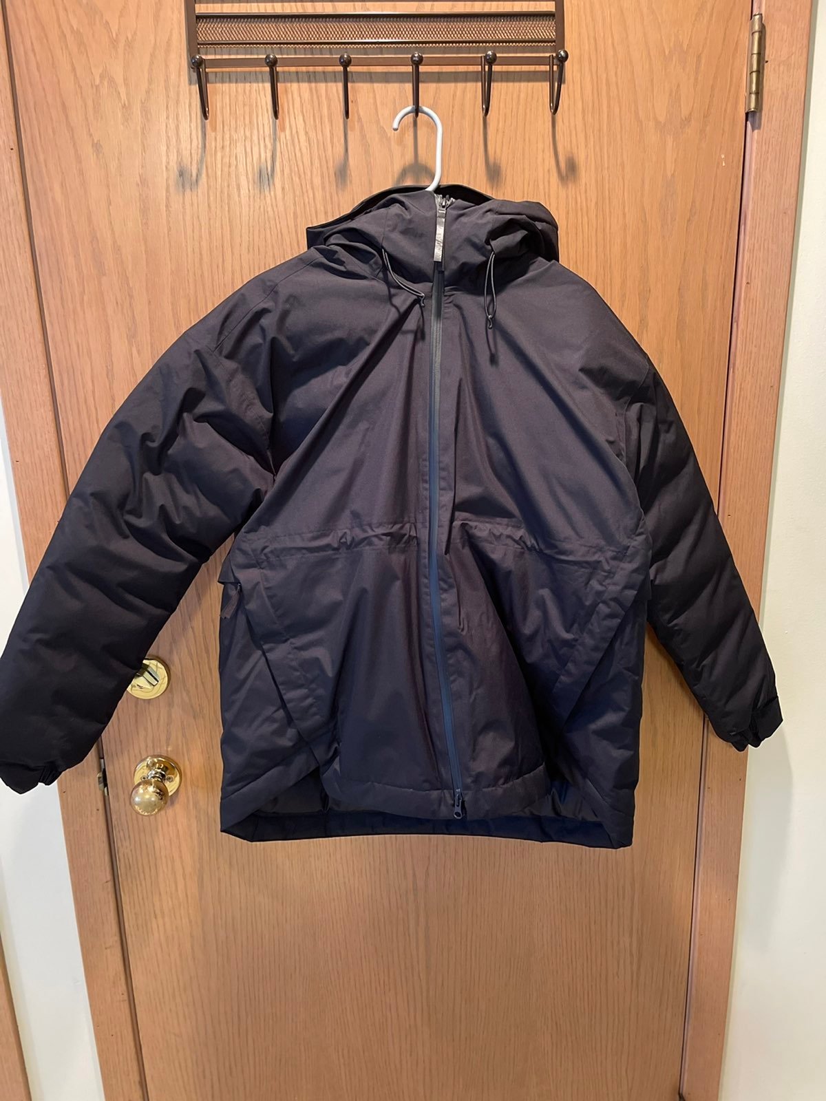 black Adidas puffer jacket w/hood Women urban I J R.R FT2525 retail 180 Size M