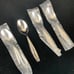 Brand New 4 Groove Teaspoons 6 1/8 Plastic Sleeves Oneida Indonesia Excellent