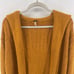 Free People Snow Angel long line long sleeve open front hooded knit cardigan XS