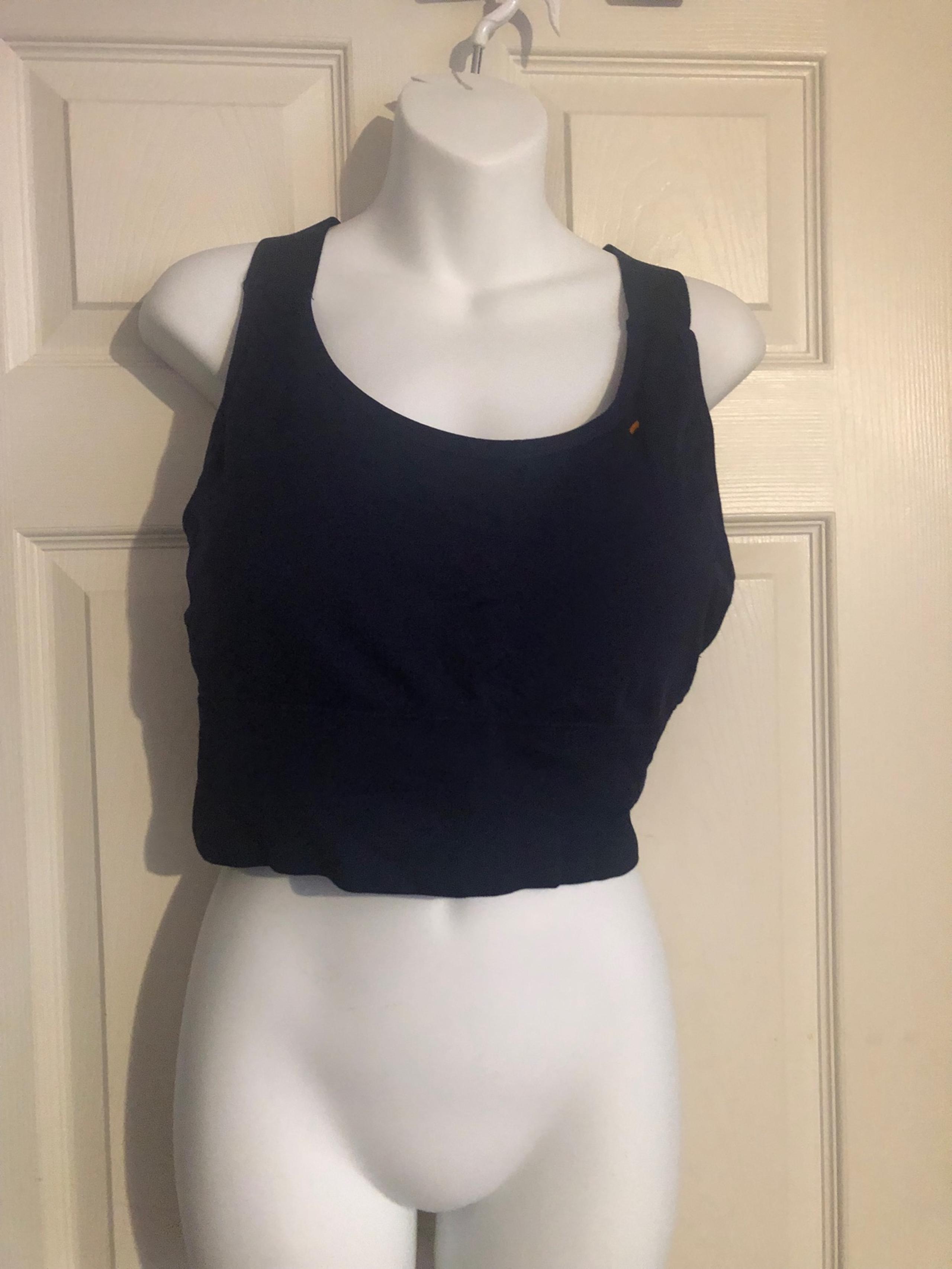 Reebok Womens Sports Bra Dark Blue Size 2X