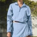 NWT Alo Yoga cropped Alumni Pullover in Seashell Blue