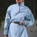 NWT Alo Yoga cropped Alumni Pullover in Seashell Blue