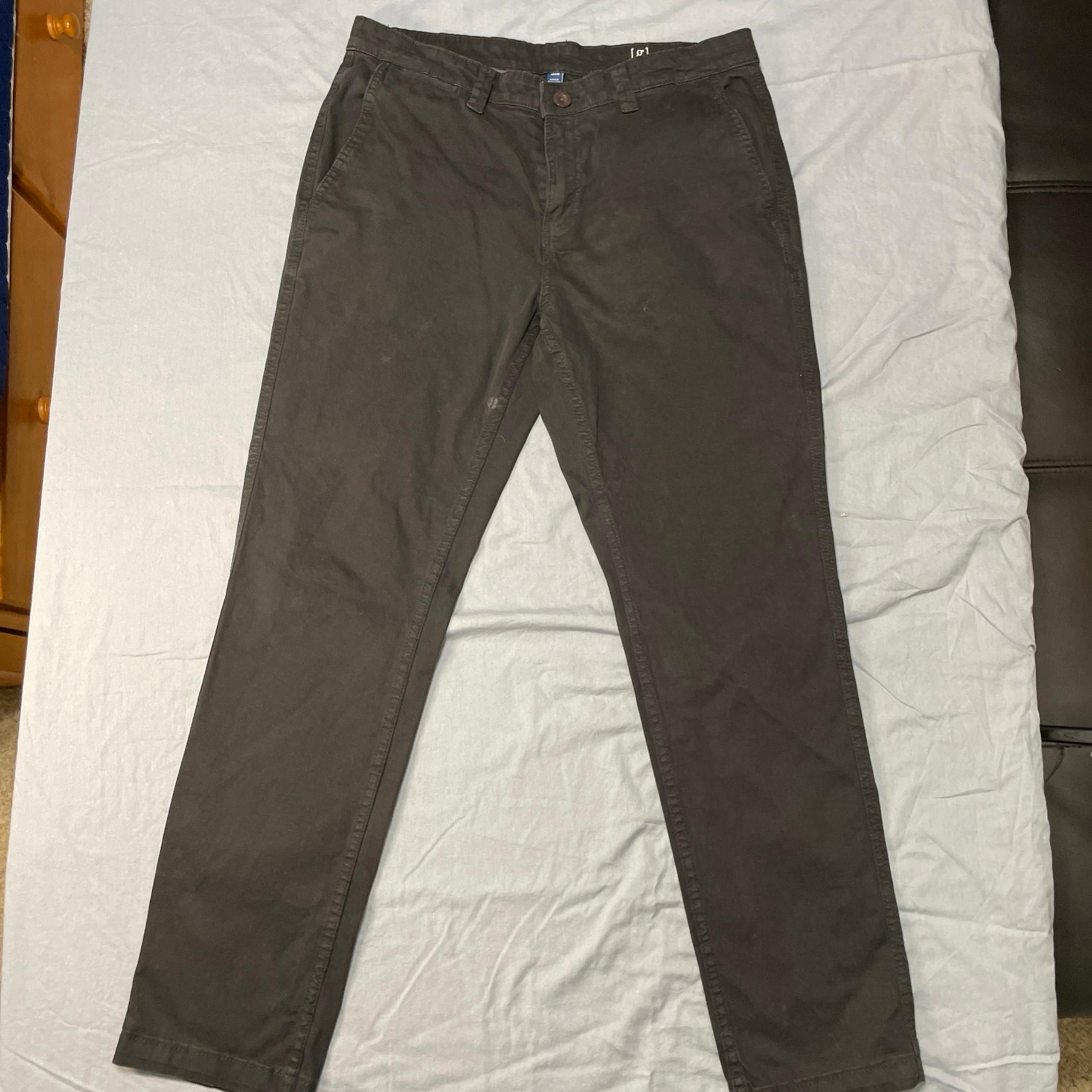 George slim straight black men’s dress pants size size 32x30
