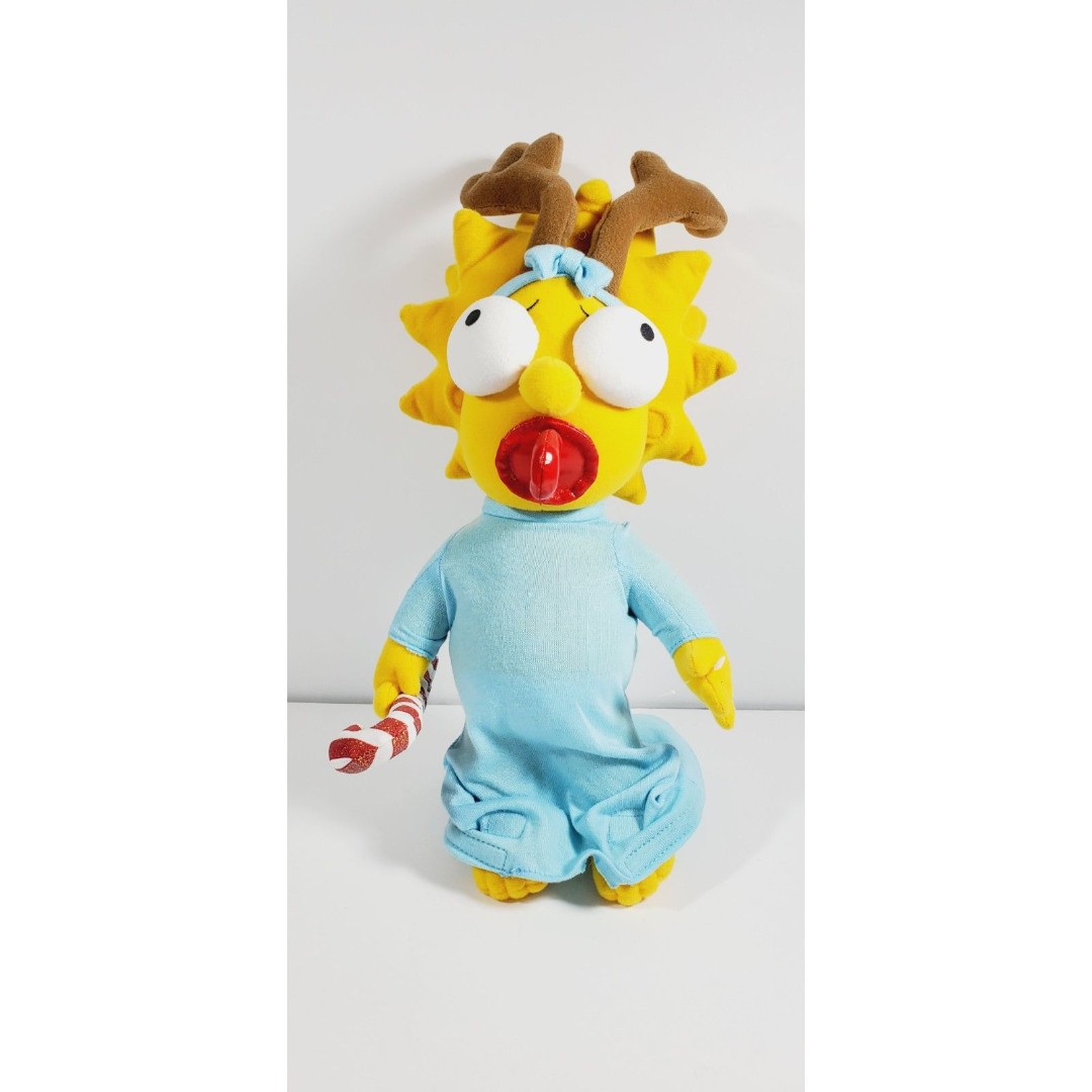 Maggie Simpson Reindeer 14.5” Plush Applause Official 2004 New with Tags