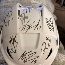 2010 Los Angeles Kings signed Misson Helmet. Not the entire team.