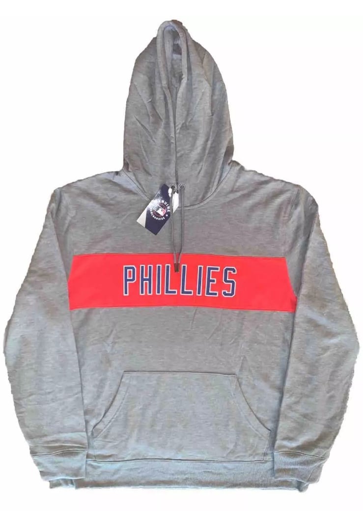 NWT MLB Licensed Mens Philadelphia Phillies Sweatshirt Hoodie-Size EXTRA LARGE