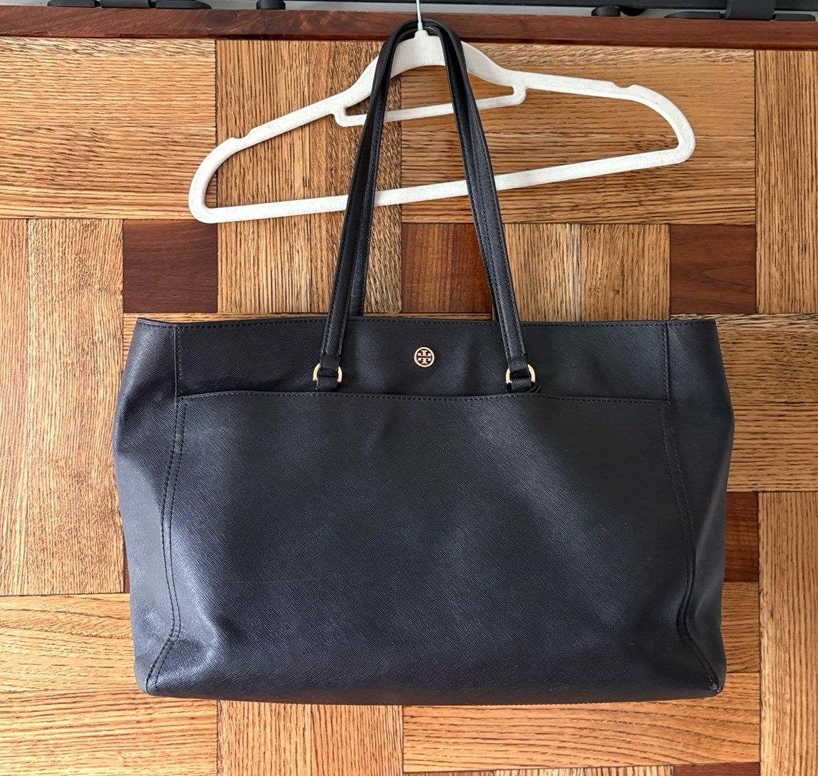 Tory Burch | Large Robinson Tote Leather Black
