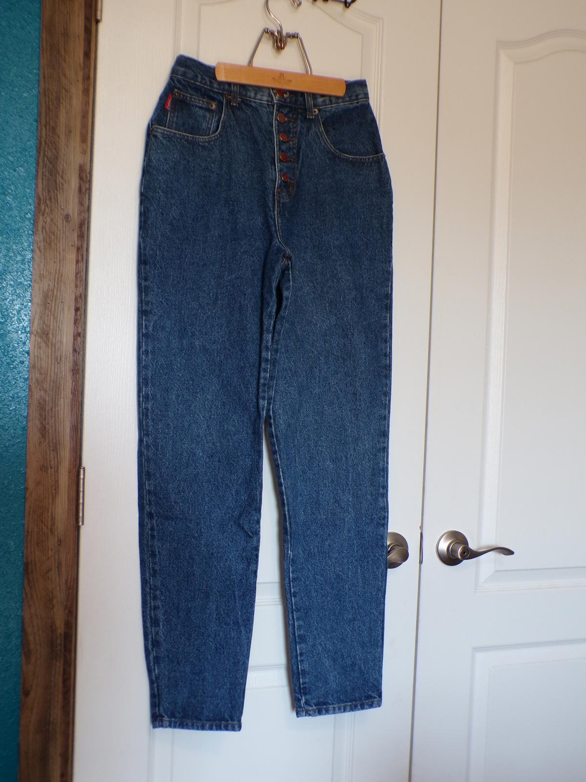 Vintage Women's Outlaw High-Waisted Button Fly Jeans, 90's, Rodeo Queen,