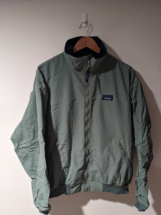 Retro L.L. Bean Green Zip Up Three Season Jacket Size X-Large Men