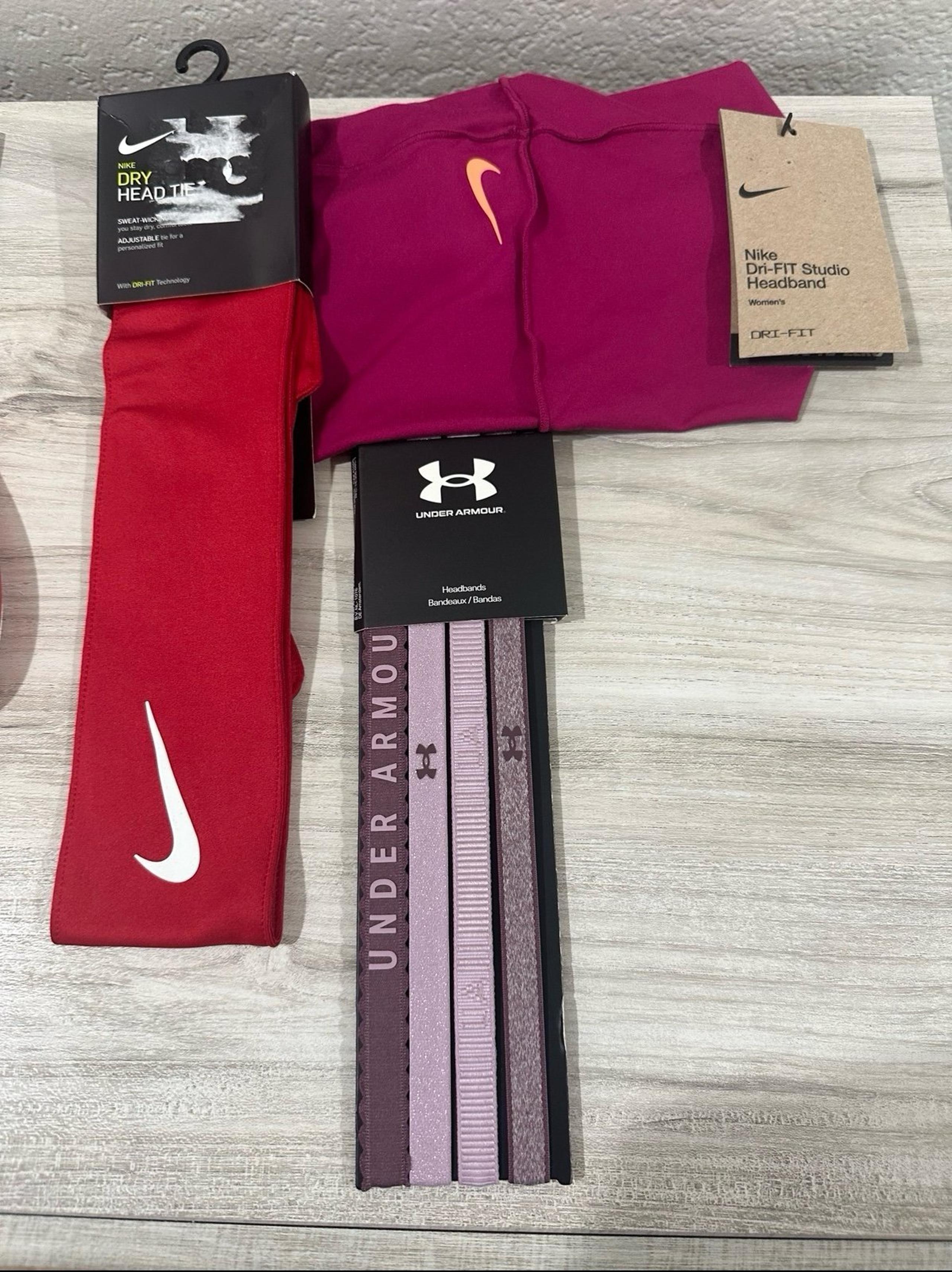 New Nike and under armour headbands