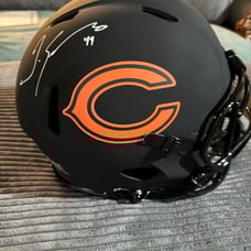Tremaine Edmunds autographed Chicago Bears helmet