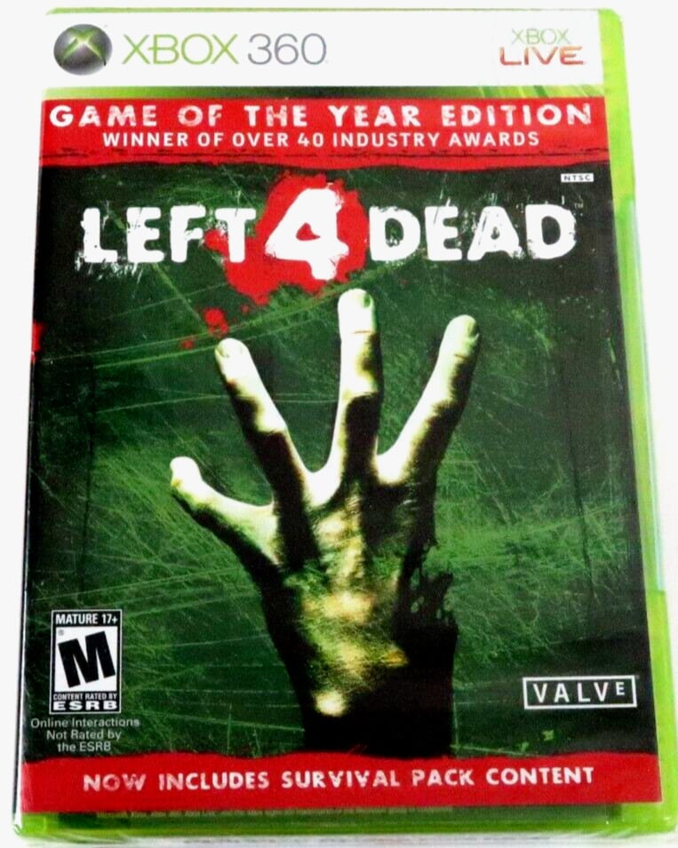 Left 4 Dead - Game of the Year Edition (Microsoft Xbox 360, 2009) Sealed Rare