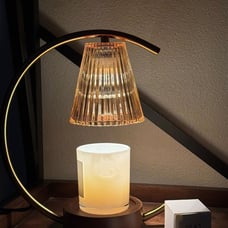 Candle Warmer Lamps for Scented Candles, Non-Slip Candle Lamps with 2 Bulbs