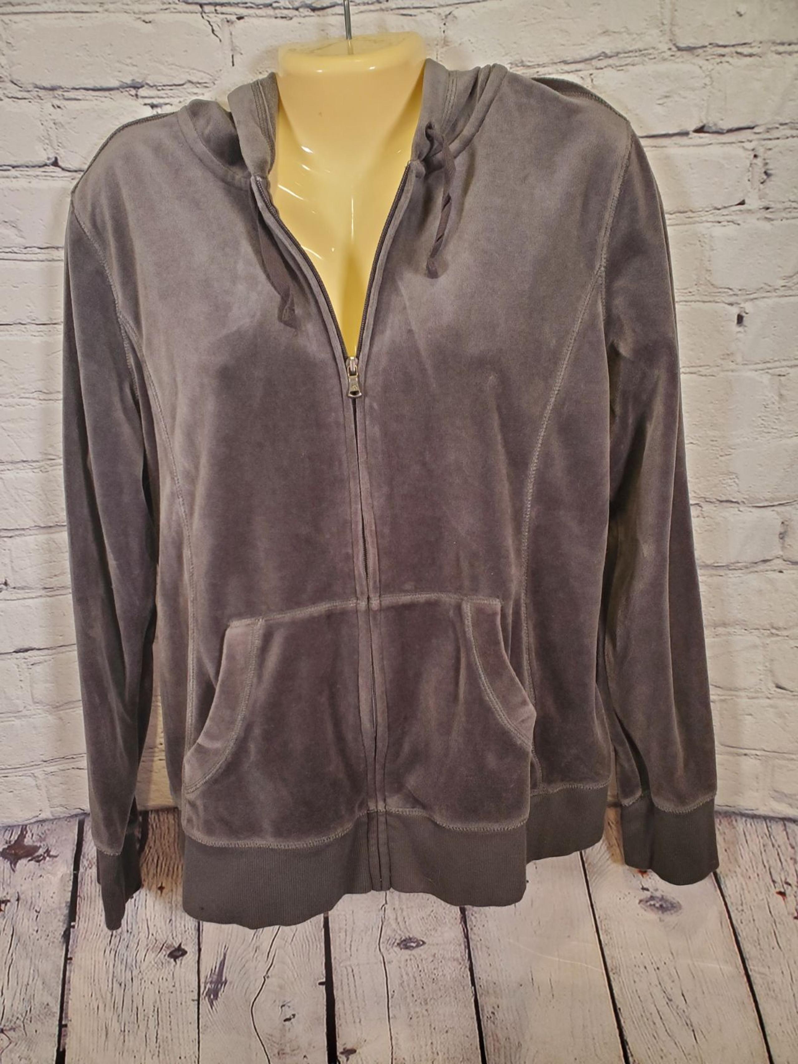 Tek Gear Sz XL Gray Hooded Full Zip Sweater