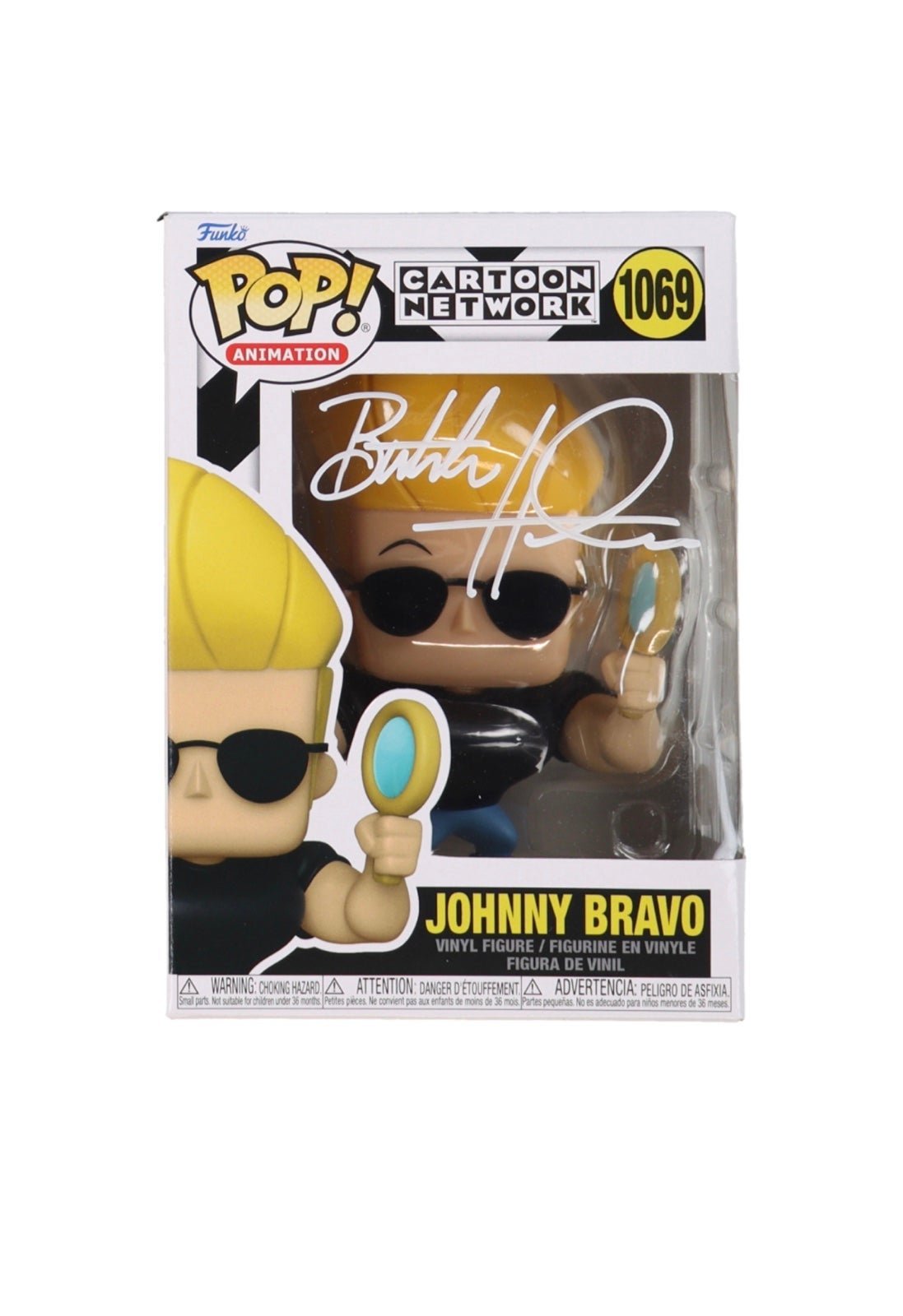Butch Hartman Signed Cartoon Network #1069 Johnny Bravo Funko Pop JSA Cert.